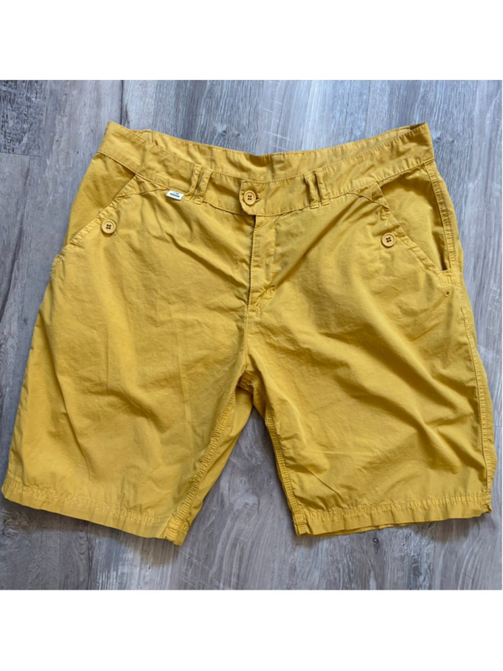 Eider Annecy-1962 Mustard Yellow 100% Cotton Chino Bermuda Shorts - Men's L